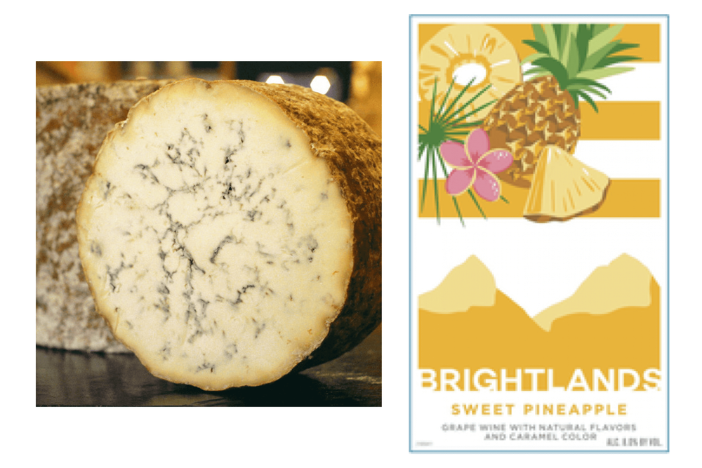 Stilton pairing with Brightlands Sweet Pineapple